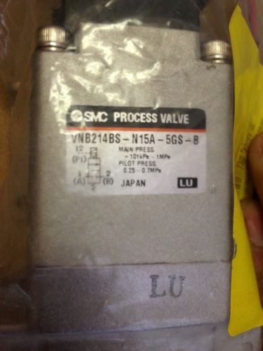SMC VNB214BS-N15A-5GS-B, VNB214BSN15A5GSB, 24VDC 1/2″ Shipsameday #109R