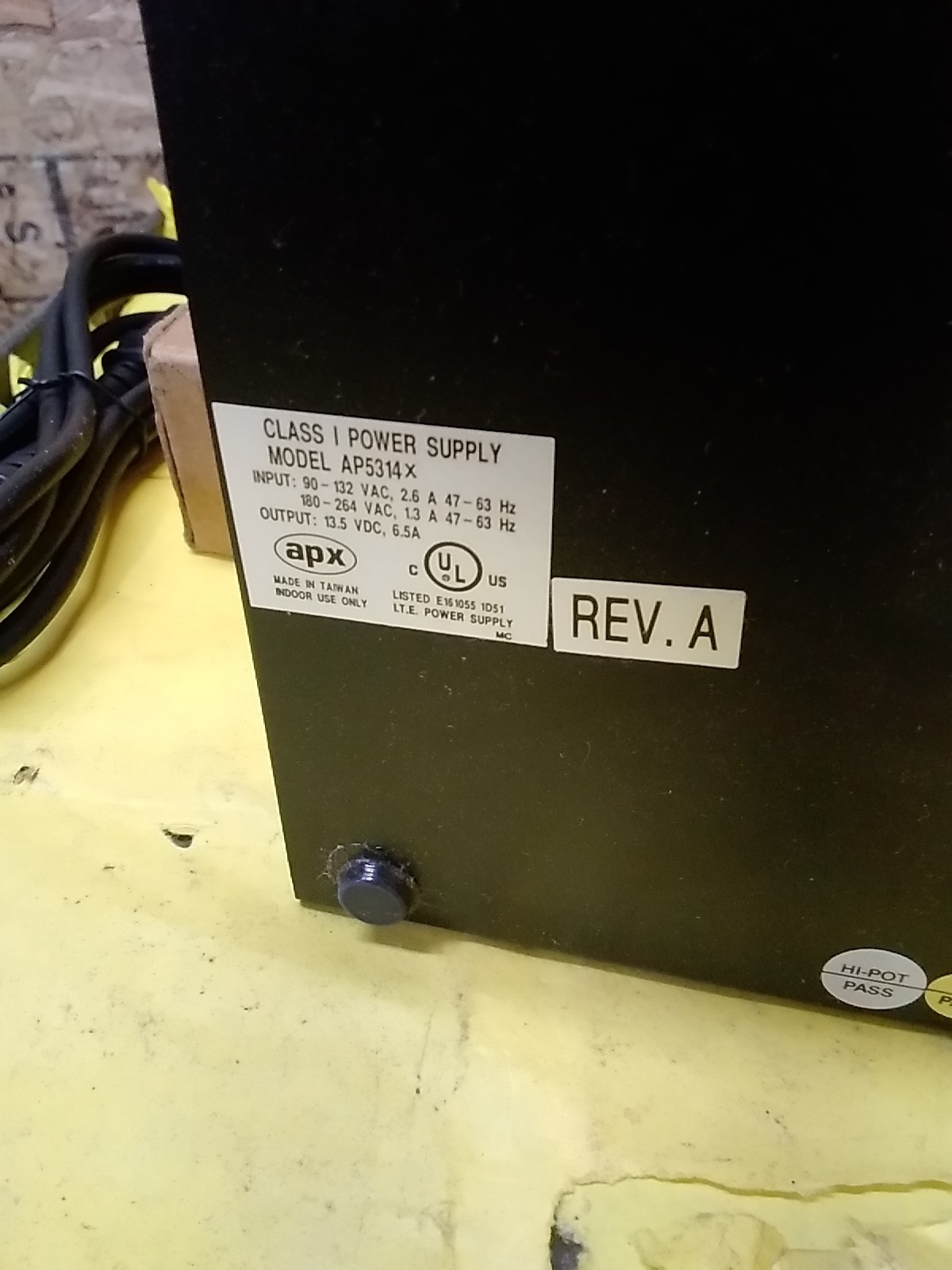 AMX Class I Power Supply With Cord AP5314X