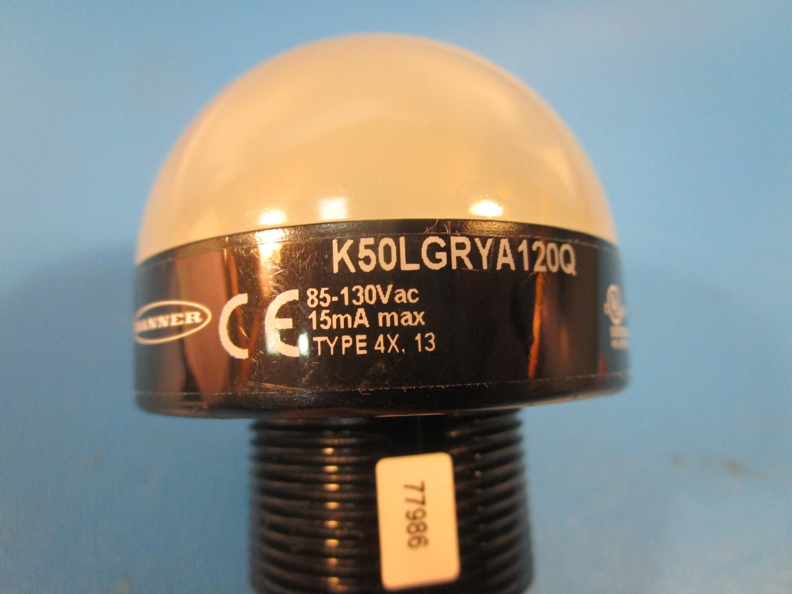 Banner K50LGRYA120Q, 77986 Indicator Light, 50mm General Purpose LED Indicator