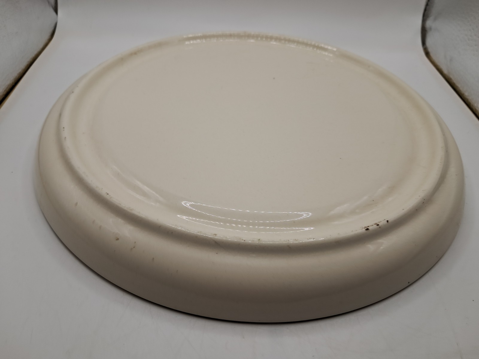 General Bearing Corporation Advertising Gold Trim Ceramic Ashtray Trinket Dish