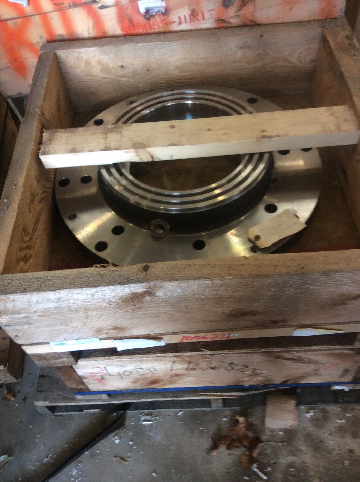 GL&V BELOIT BEARING COVER 54-203035-1. 304 SS 10-3/4” ID, 25-1/2” OD X 5-7/8” W