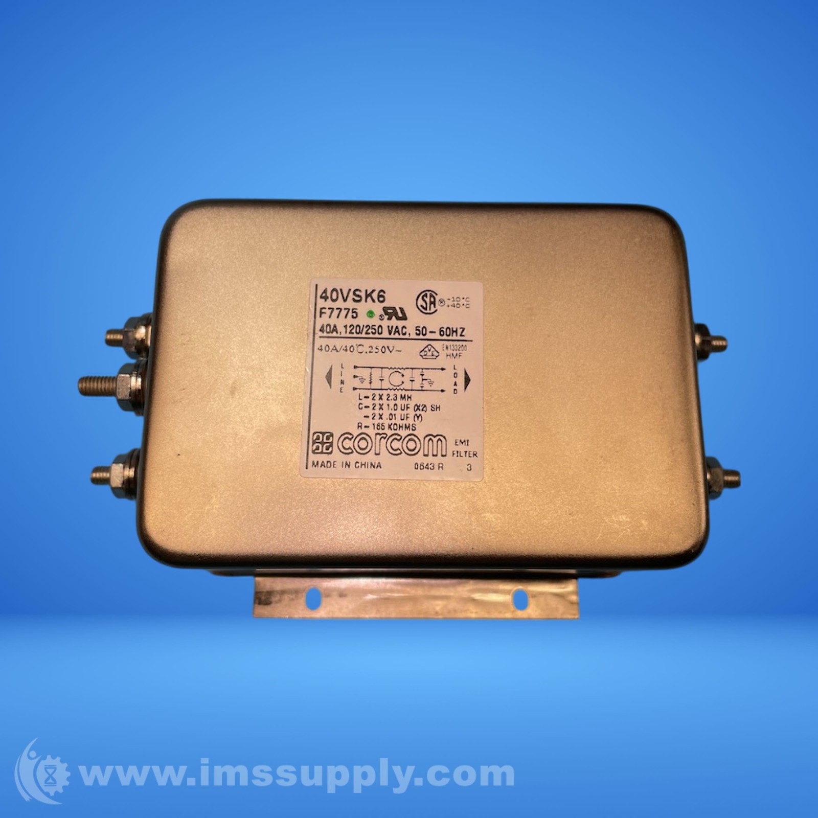 Corcom 40VSK6 Line Filter FNIP