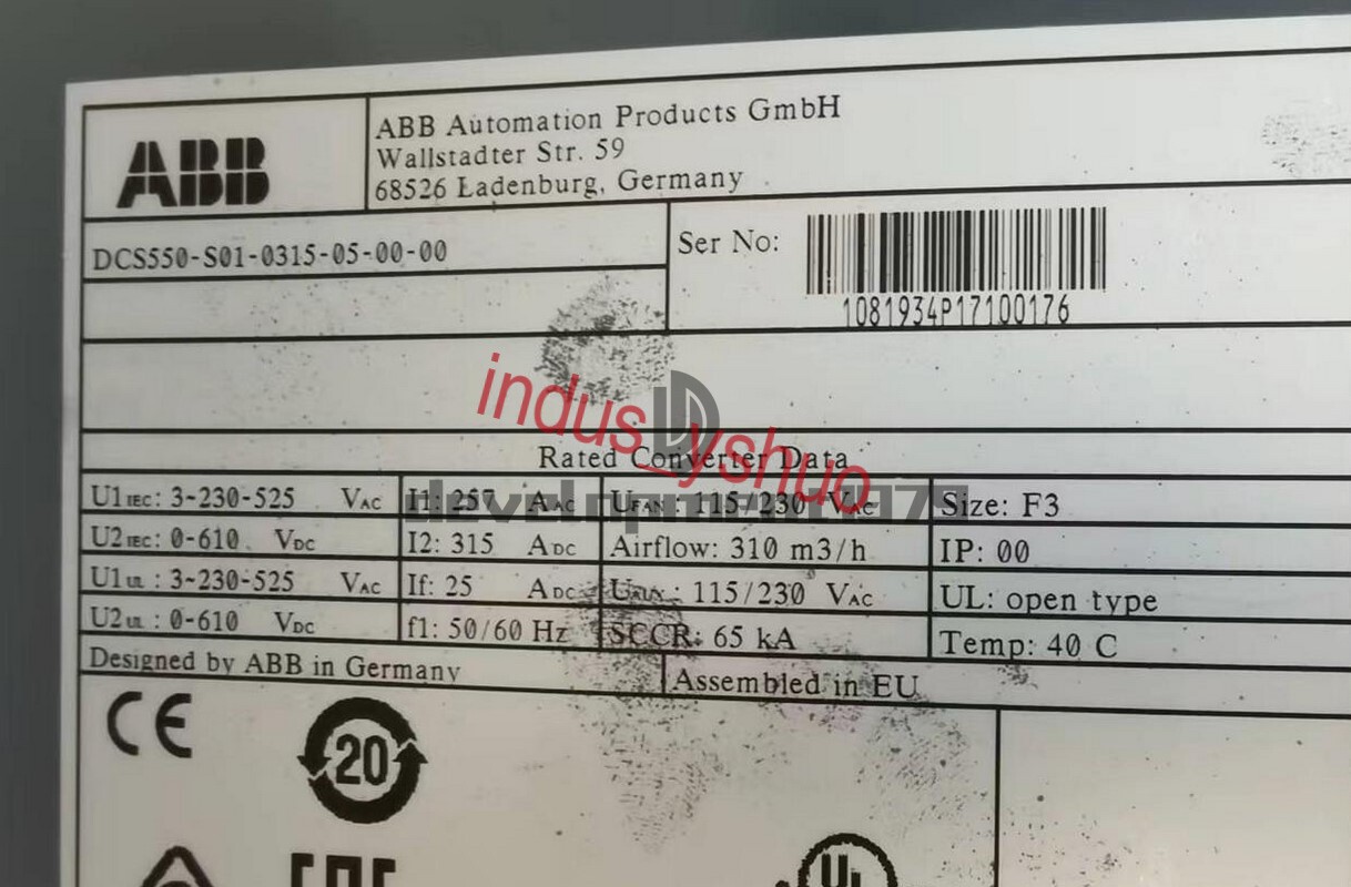 1PCS USED ABB DC governor DCS550-S01-0315-05-00-00