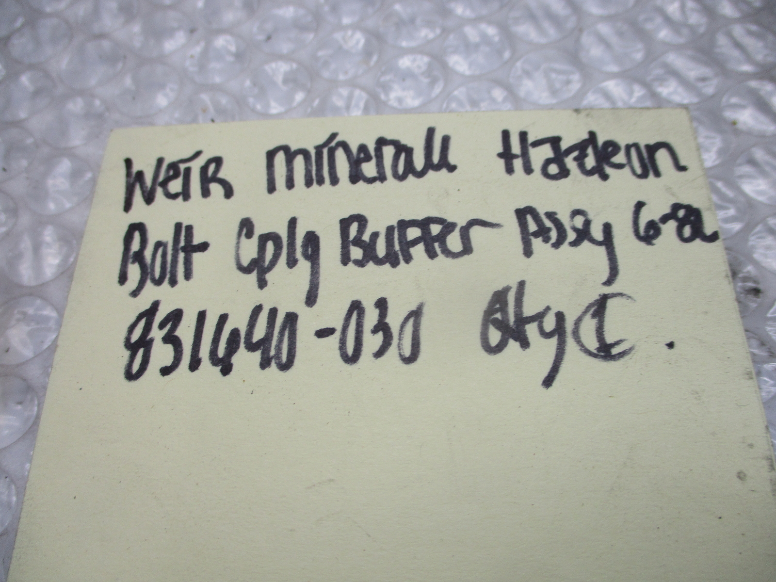 WEIR HAZLETON 831640-030 BOLT NSNP