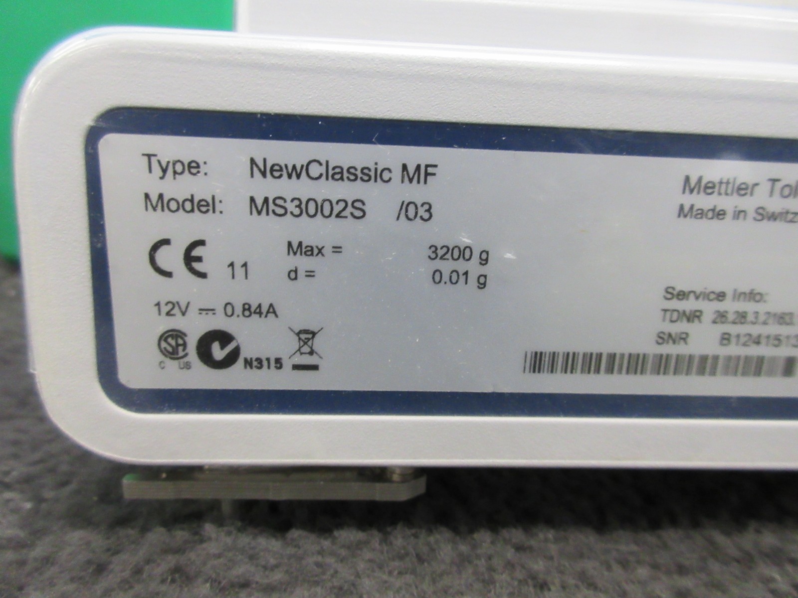 Mettler Toledo NewClassic MF MS3002S Precision Balance