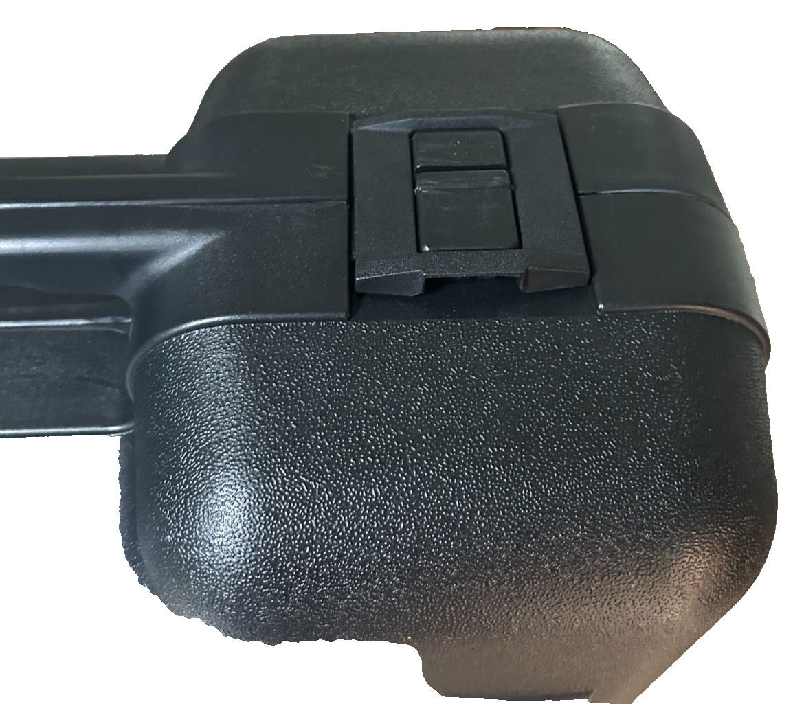 Padded Hard Side Plastic Black Carrying Case 19x15x8