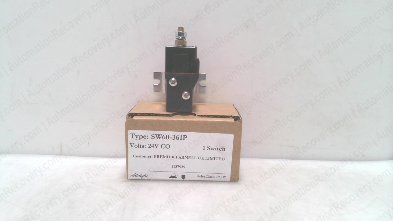 ALBRIGHT SW60-361P, CONTACTOR / STARTER, NEW #351725