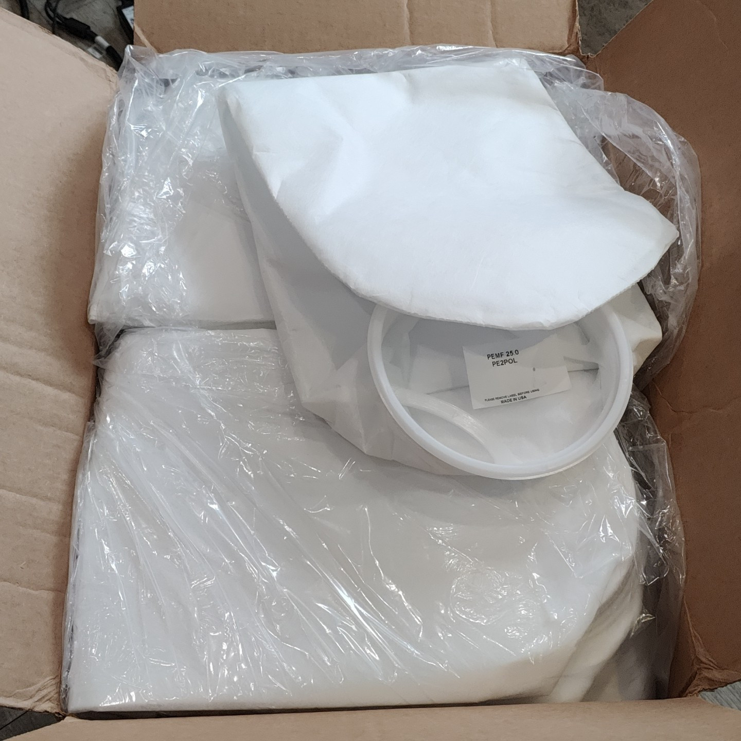 (50) Pemf 25.0 pe2pol 25 micron Bag Filter Size 2 Polyester Microfiber F-Flange