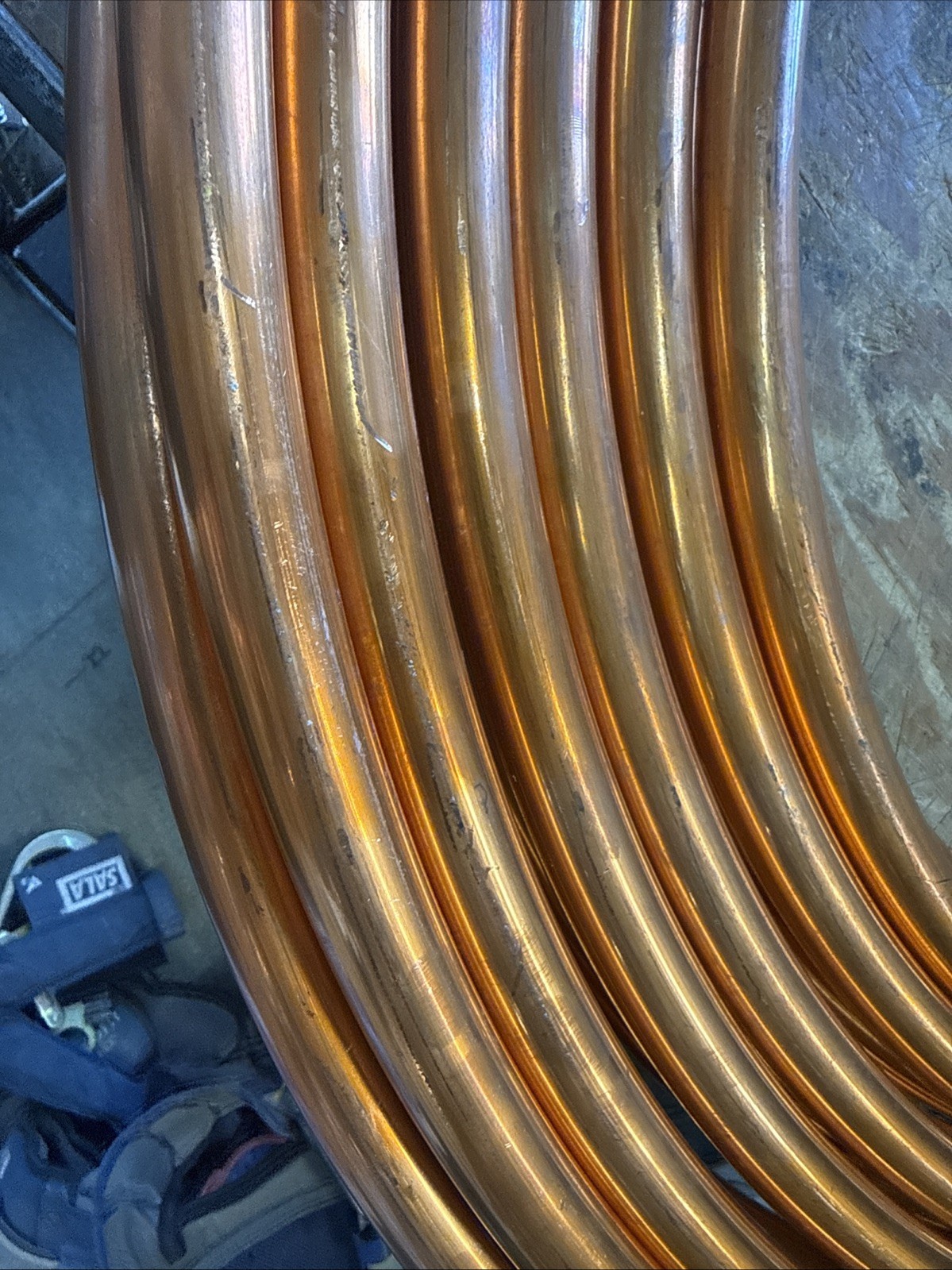95’ of 7/8” OD .065 Wall Thickness K Copper Tubing Coil, 3/4” ID
