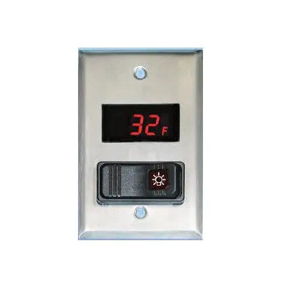 Weiss 24DT-L-4F0 Walk-In Cooler/Freezer Light Switch & Digital Thermometer