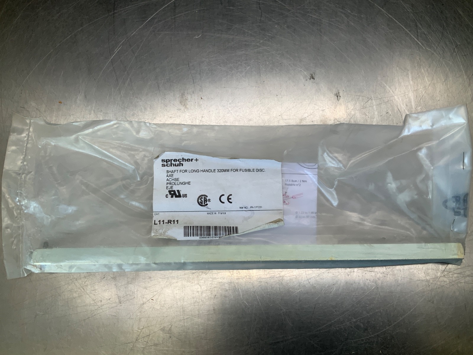 Sprecher+Schuh L11-R11 Shaft for Long Handle 320mm for Fusible Disconnect Switch
