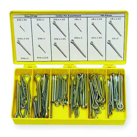 Itw Bee Leitzke Wwg-Disp-Cps550hc Cotter Pin Assortment, 18-8 Stainless Steel,