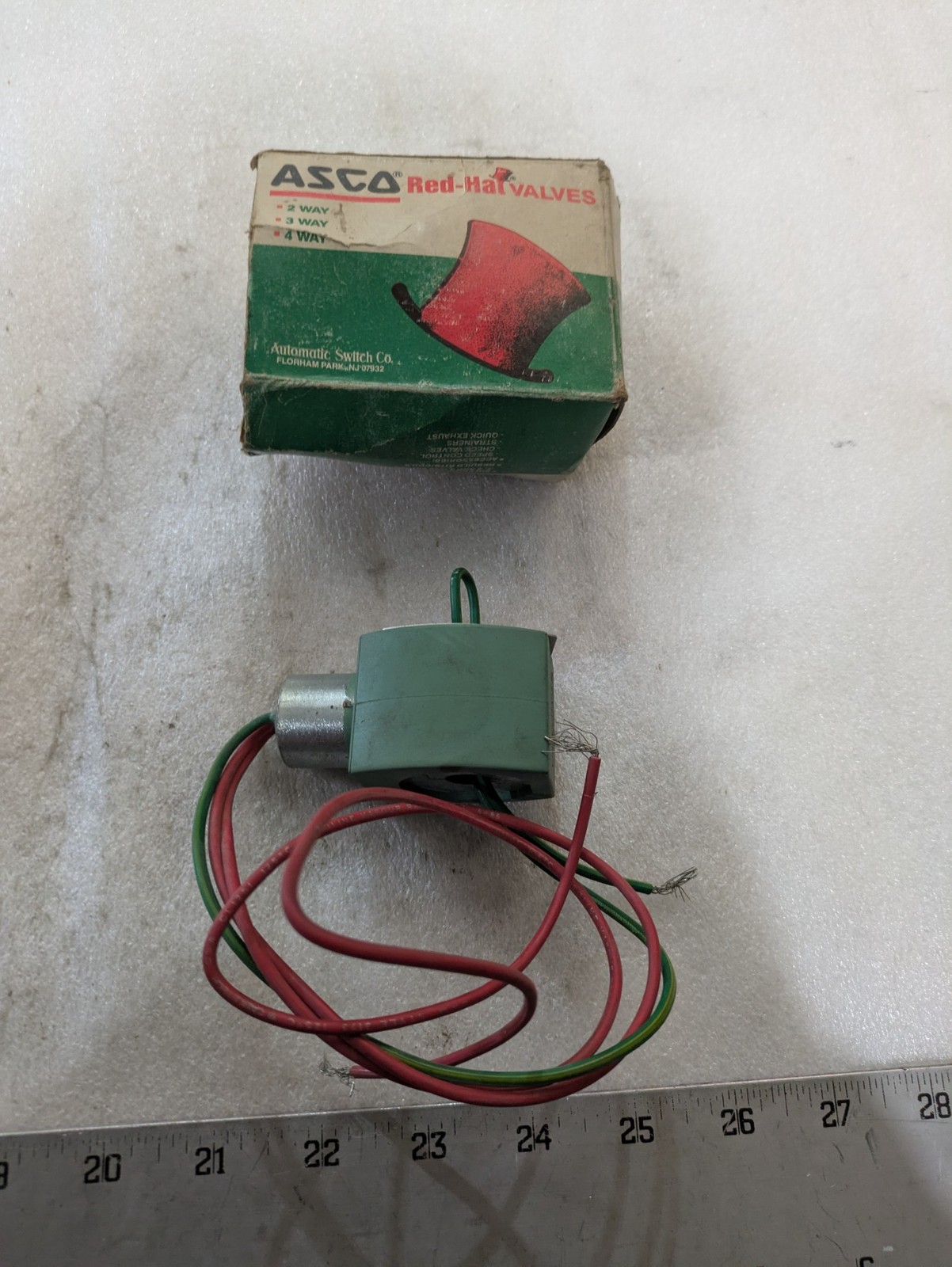 ASCO 8262G14 Red Hat Solenoid Valve 1/8 NPT 12VDC 10.6W 150PSI Industrial OEM