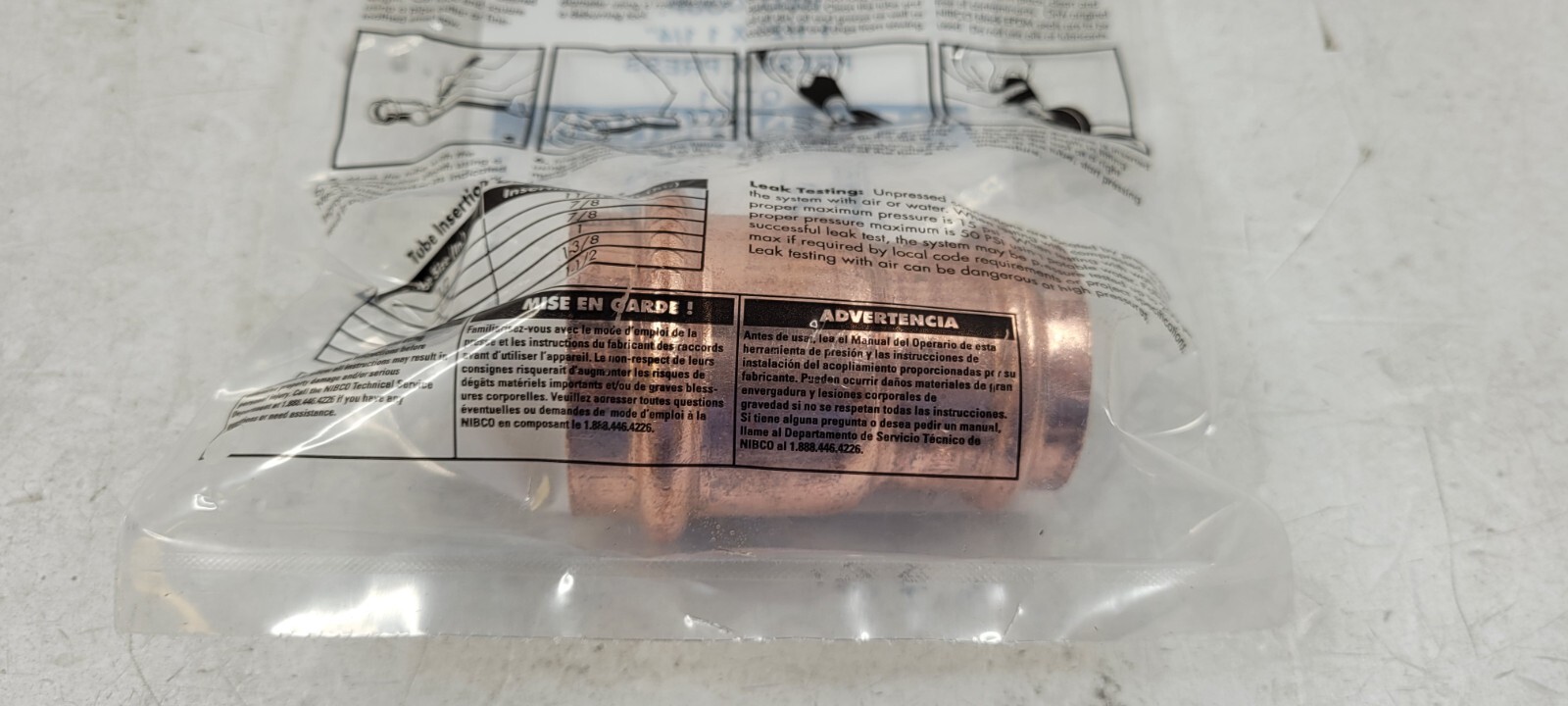 NIBCO 9002055PC PC600-R Press Reducing Coupling 1-1/2 x 1-1/4 inch NEW SEALED