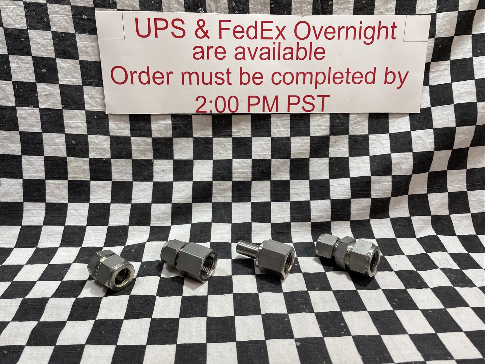 SWAGELOK Reducing Union, Cap, SS-8-TA-7-8 & SS-1210-6-8 & SS-1010-C & SS-810-7-8