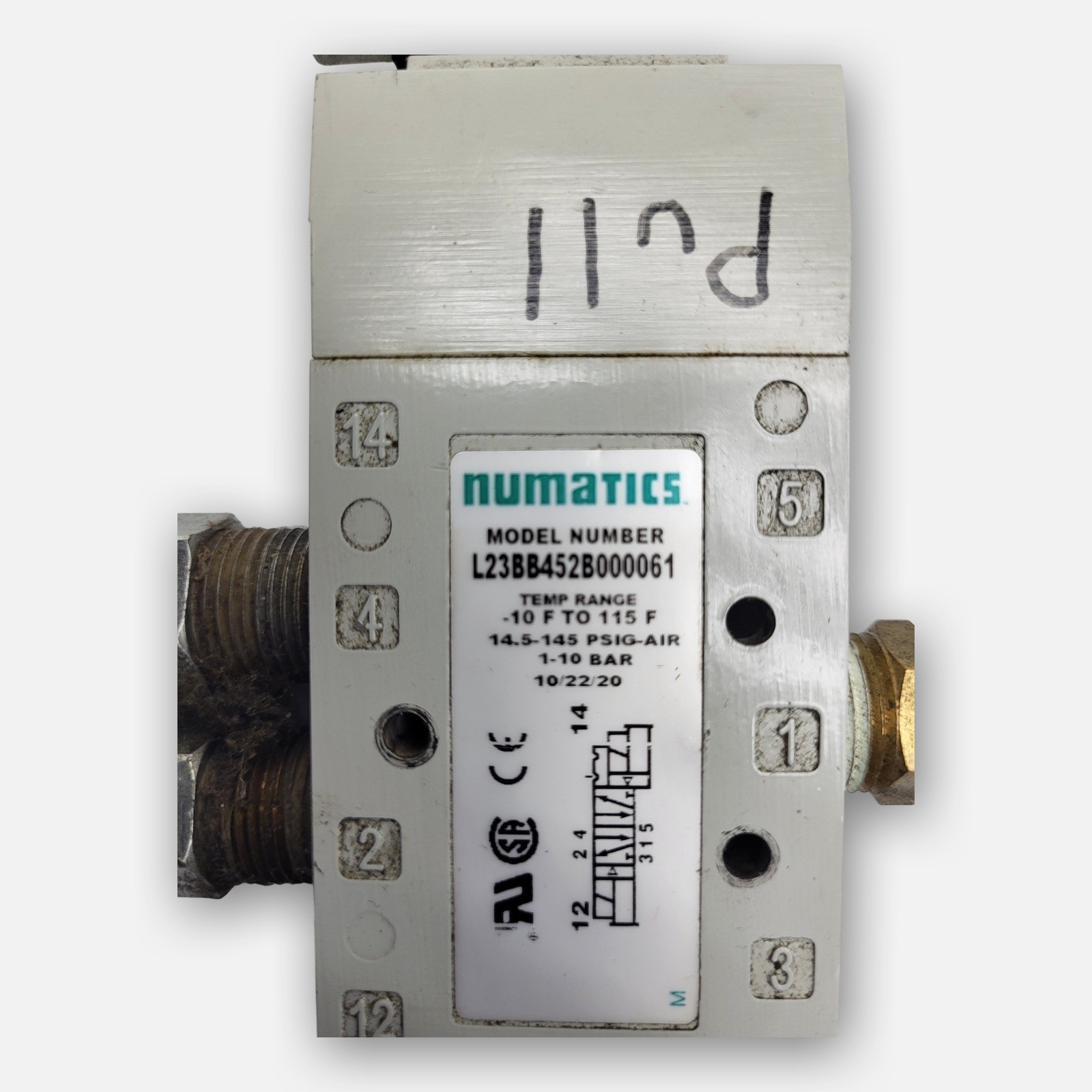NUMATICS L23BB452B000061 SOLENOID VALVE W/ 226-749B 24VDC