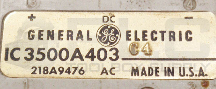 GE GENERAL ELECTRIC IC3500A403C4 RECTIFIER 218A9476