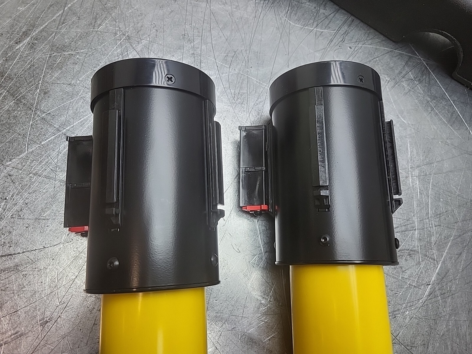 2 Pack Retracta-Belt 322PYW-BYD Barrier Post With Belt 40″ Height 15′ Length