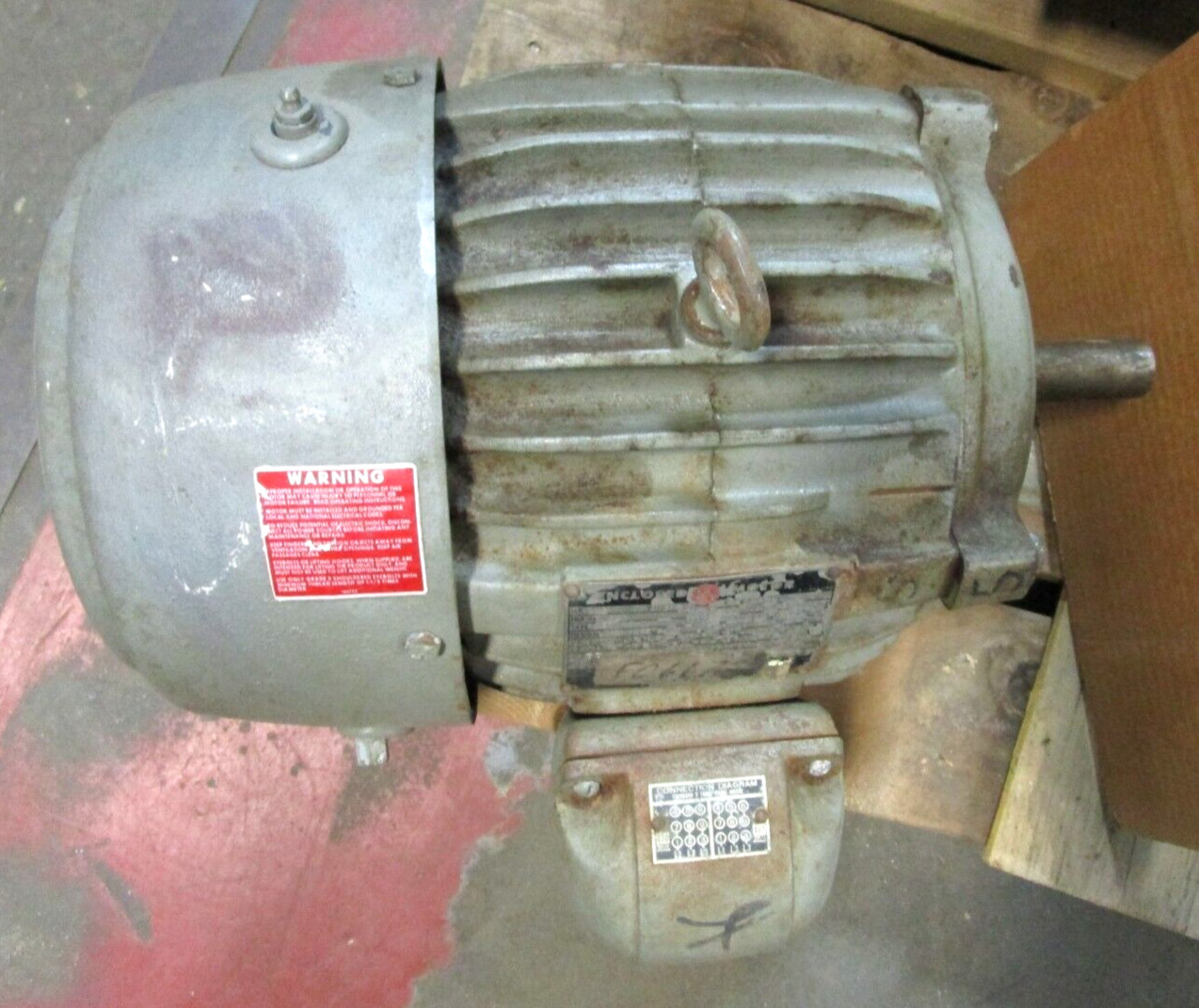 US Electrical Motors Enclosed Motor 3 HP 3 Phase 213 Frame 230/460 Volts 51252LR