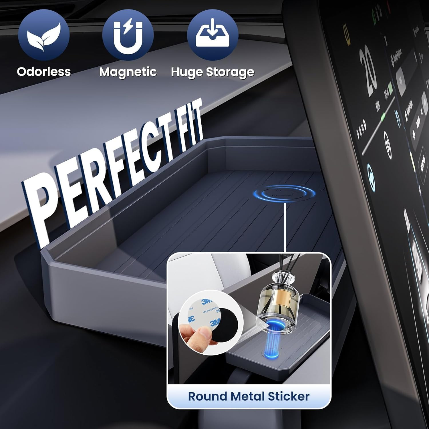 Upgrade for Model Y Juniper under Screen Storage Organizer 2025–2026,Model 3 Hig