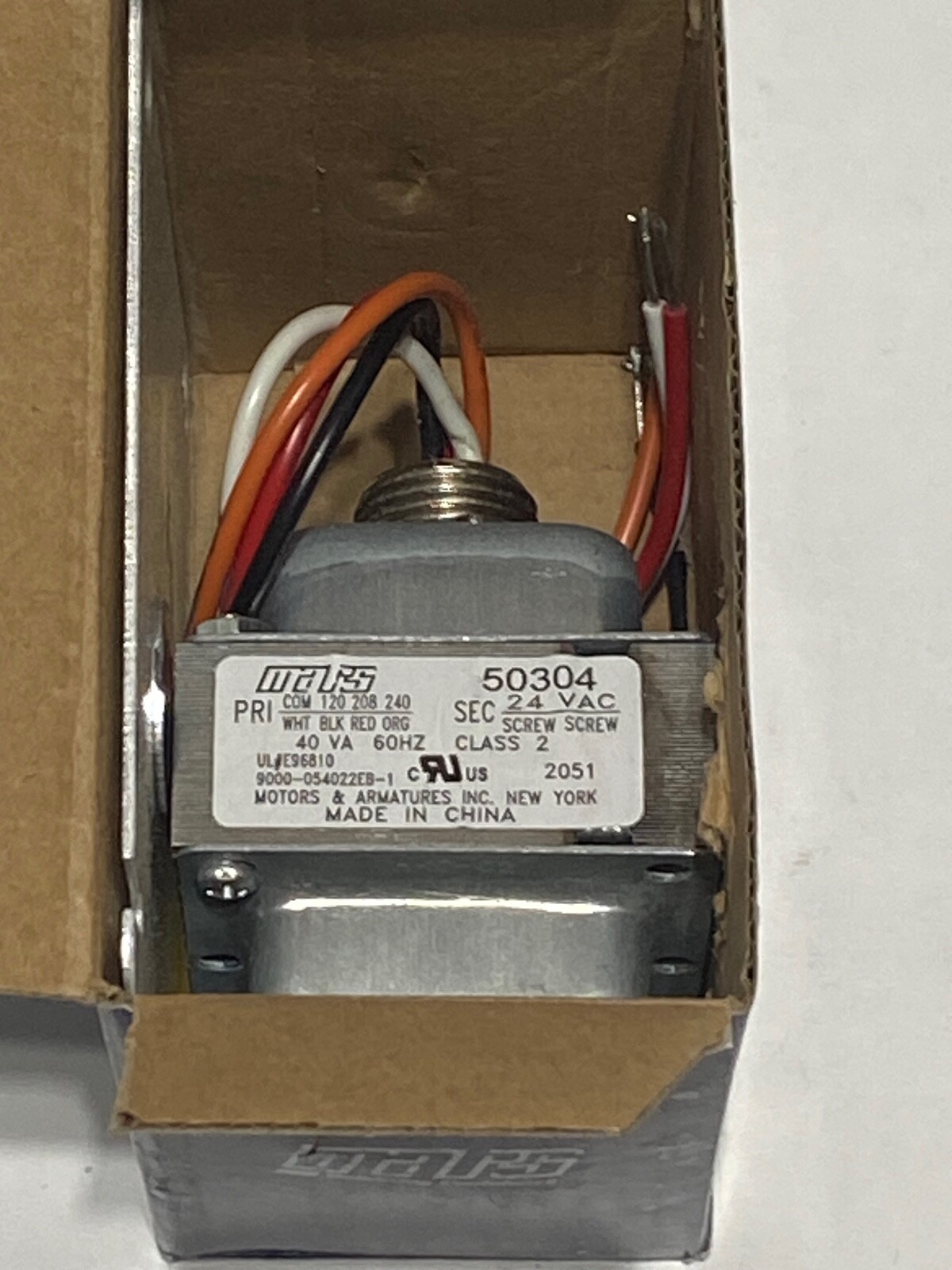 NEW Mars 40VA 120/208/240V TO 24V 3WAY Transformer New in Box