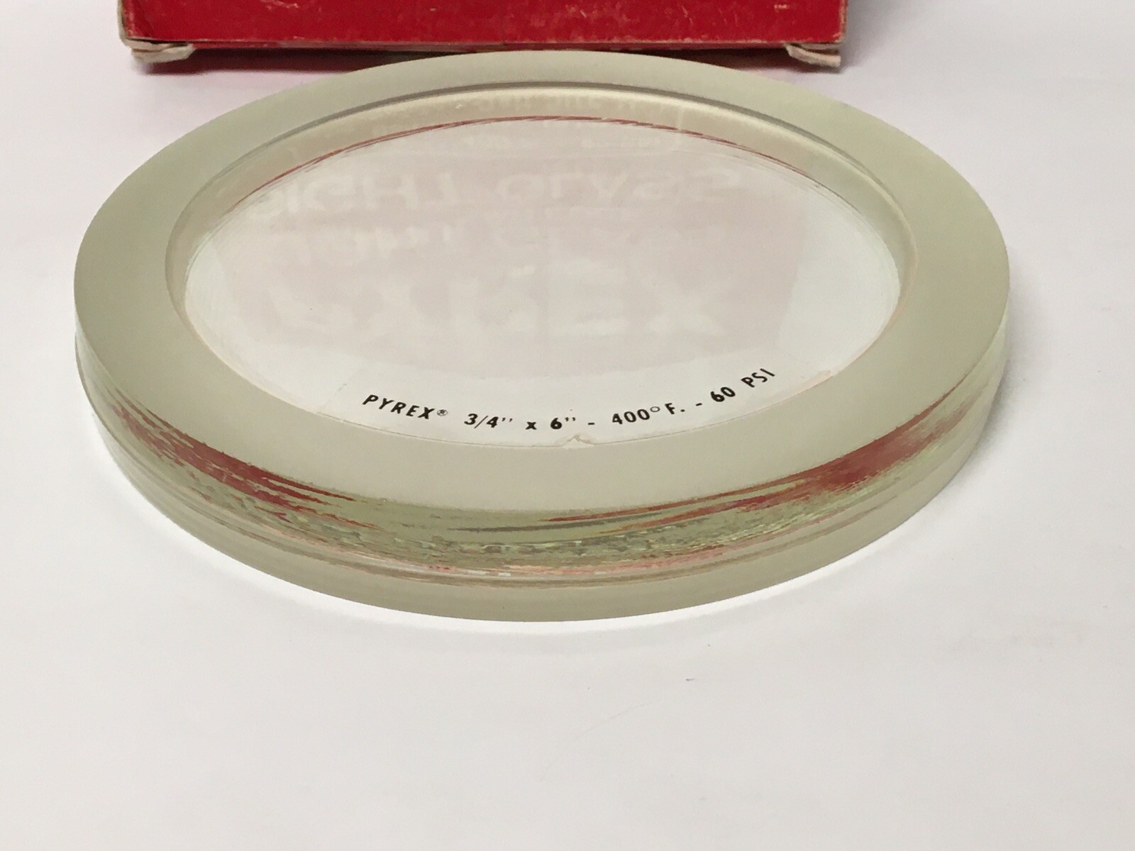 NOS PYREX 3/4″ X 6″ SIGHT GLASS 400 Degrees Fahrenheit 60 PSI