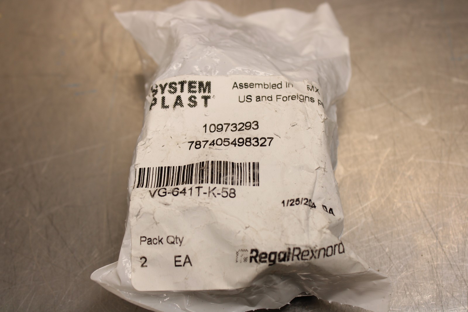 System Plast VG-641T-K-58 Pack of 2