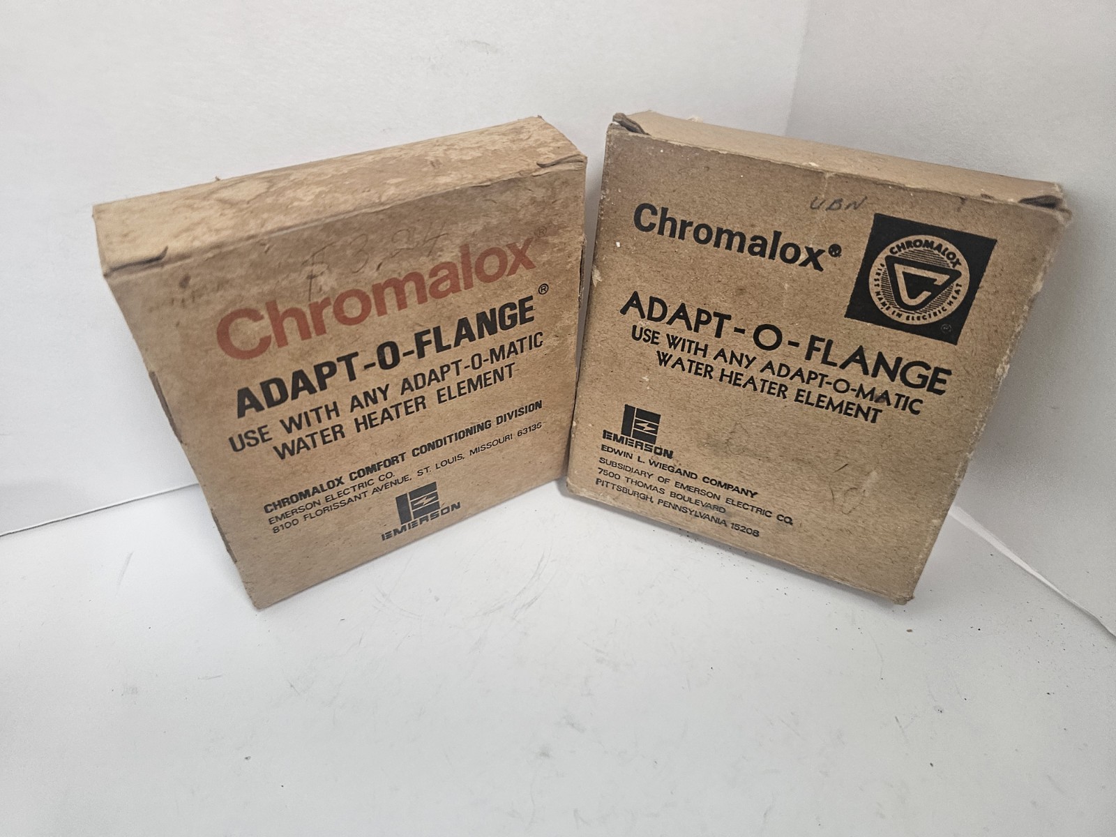 Lot Of 2 Chromalox, ADF-1, N-45-035, Adapt-O-Flange Water Heater