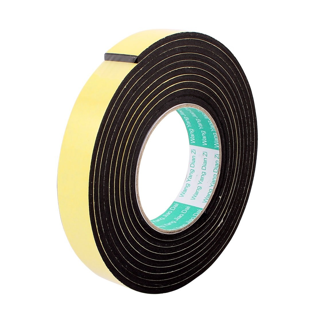 uxcell a16070100ux0591 25mmx4mm Single Sided Sponge Tape Adhesive Sticker Foam
