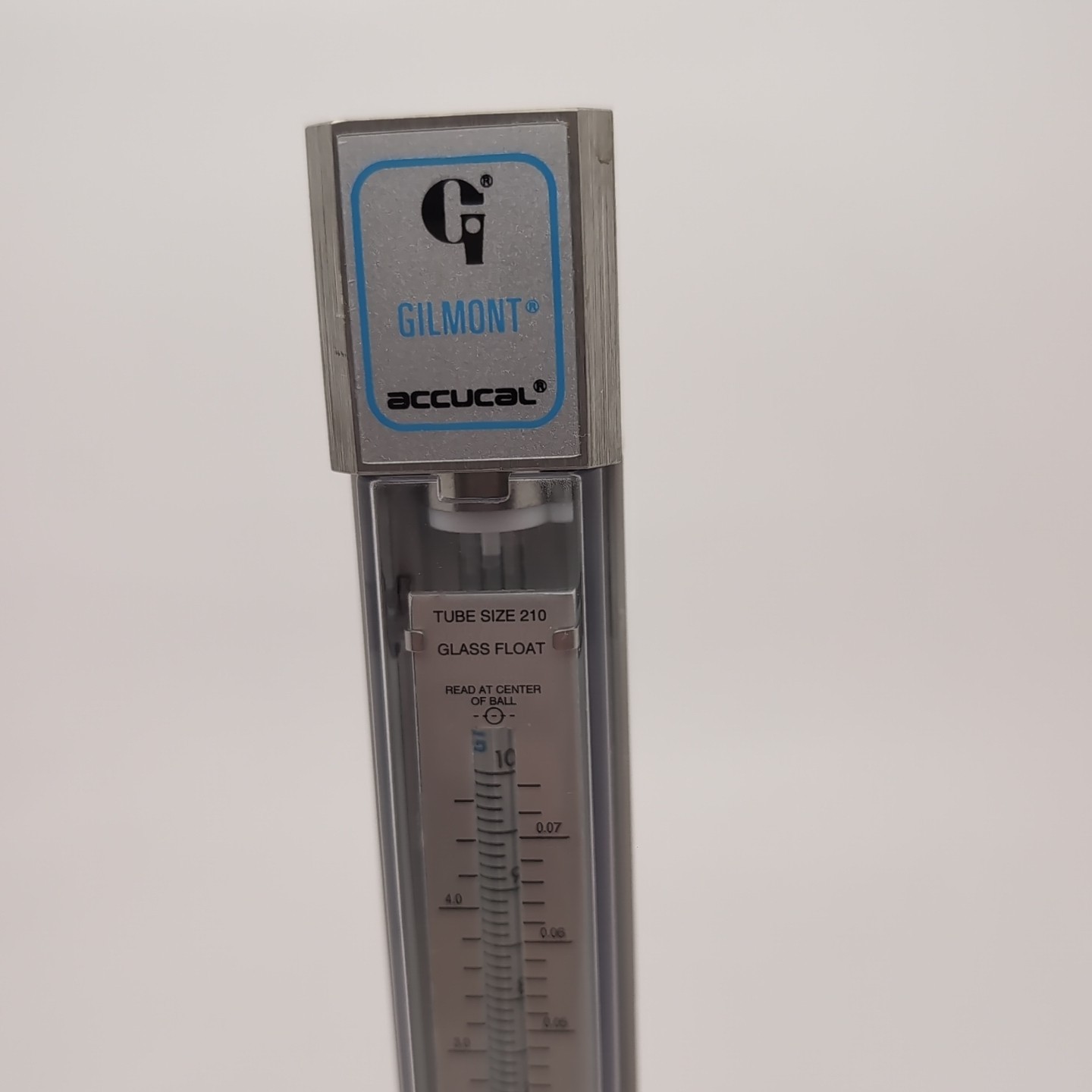 Gilmont Instruments Accucal GF-4552-1200 Direct-Reading Flow Meter Tube Size 210