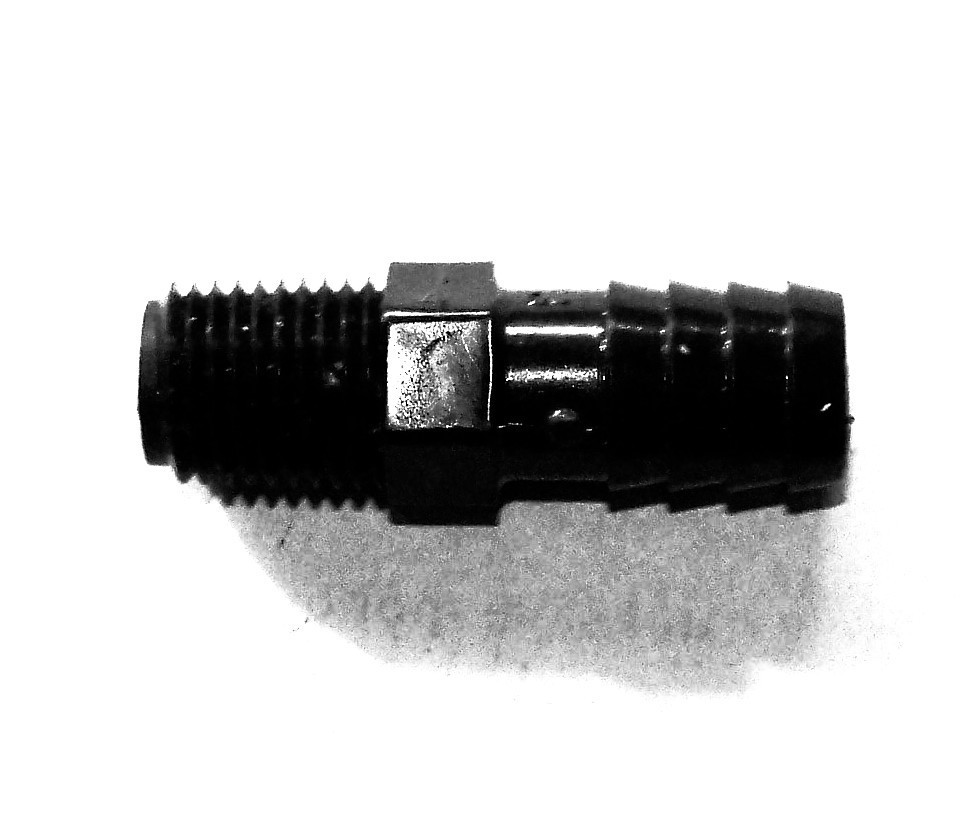 ROWPU FLUID SYSTEMS DIV ADAPTER 1/4″ M LONG NPT X 1/2″ ID HOSE BARB 1-3/4″ L