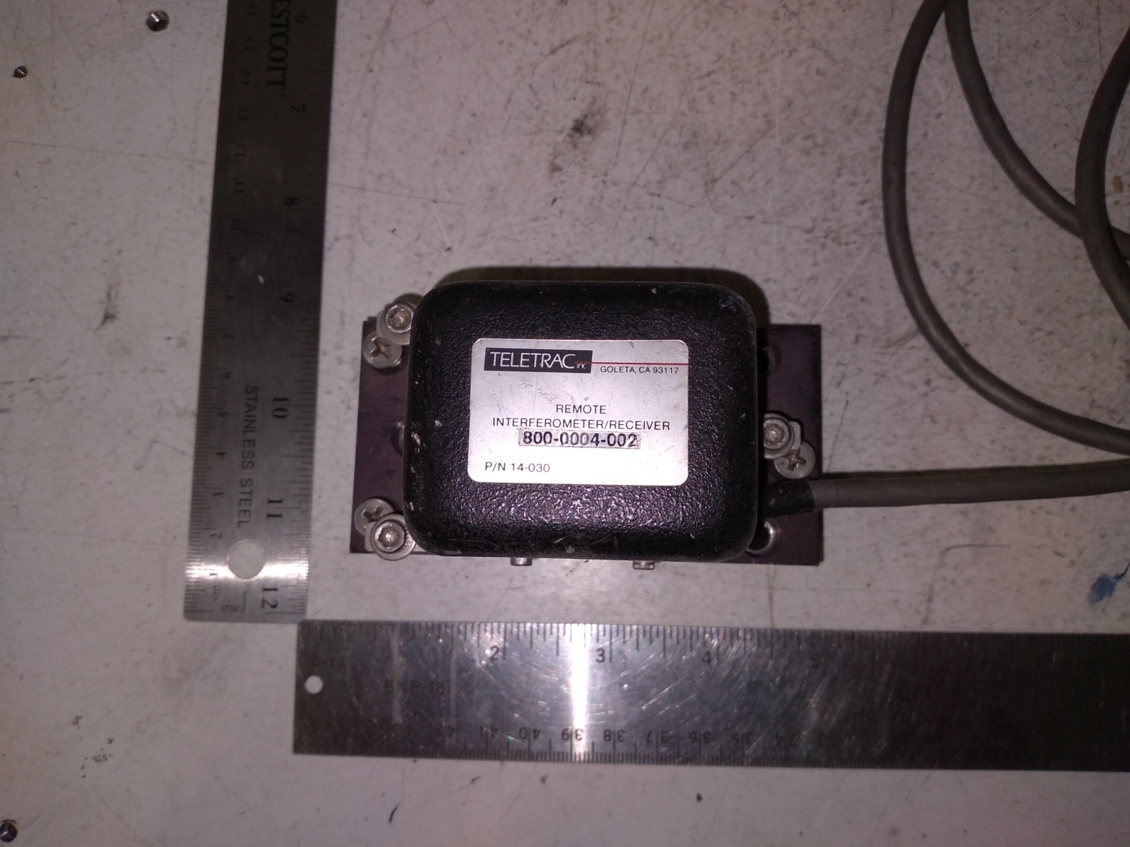TELETRAC 14-030 800-0004-002 INTERFERROMETER RECEIVER