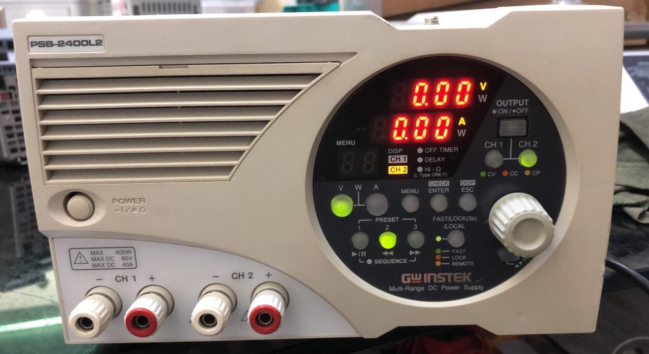 GW Instek / Multi-Range DC Power Supply / PSB-2400L2 / 400W, 80V-DC, 40A-DC