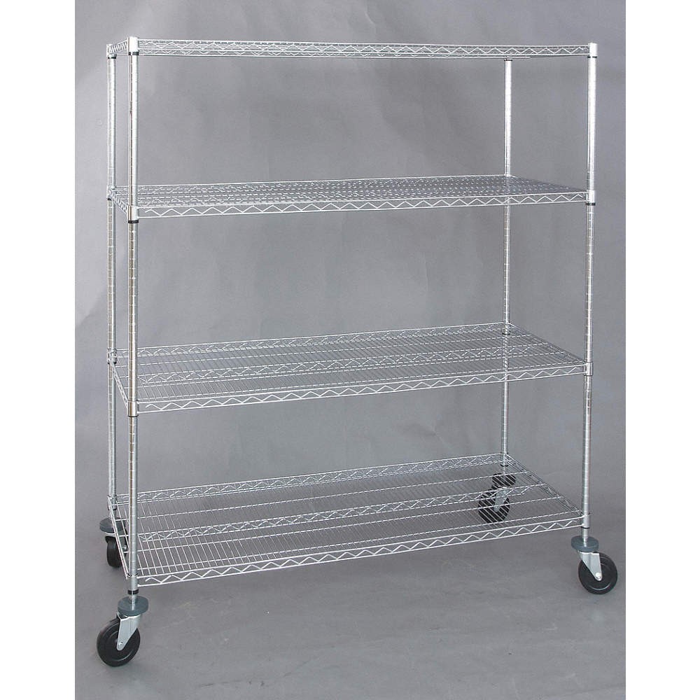 GRAINGER APPROVED 1ECH9 Wire Shlvng,24″x48″x69″,Shlf Cap:150lb 1ECH9
