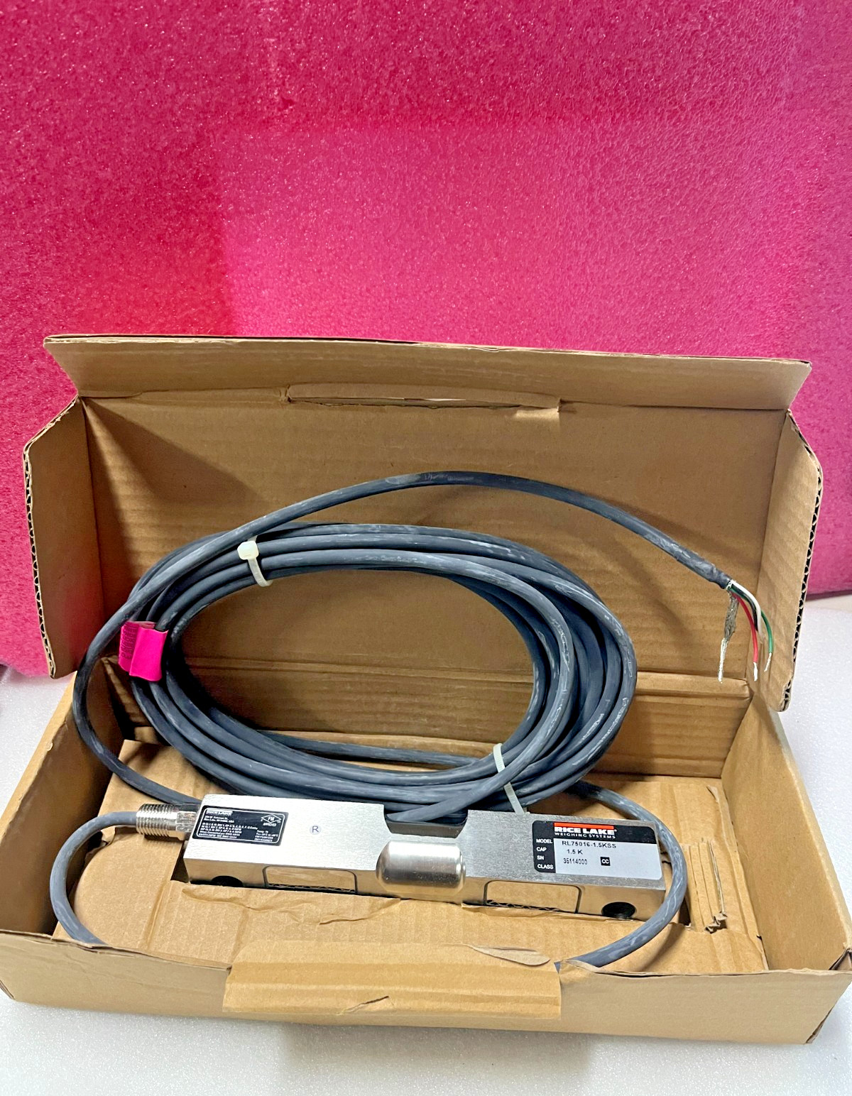 New Rice Lake RL75016-1.5KSS Load Cell 1.5K Cap 17303