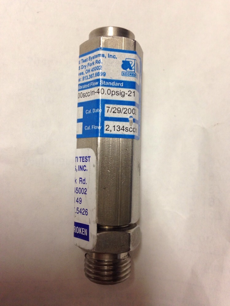 Cincinnati Test Systems 420-2048.00scc/m-40.0psig-21, EX0I742, SHIPSAMEDA#1645P8