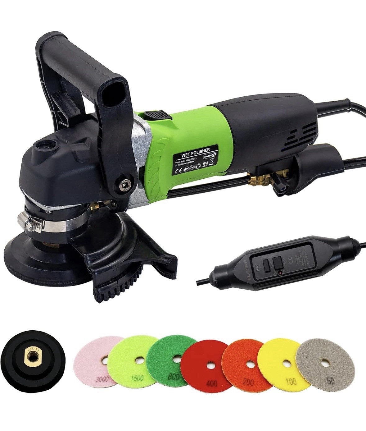 Wet Stone Polisher 4-Inch 800W Electric Granite Marble Polisher Wet Inject
