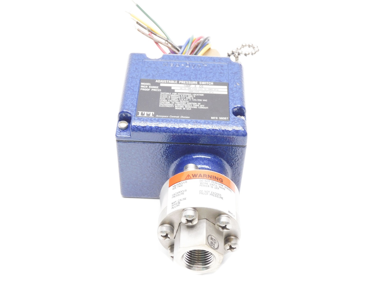 ITT 100P54CC6 125/250VAC 11A 50-300PSI NSMP