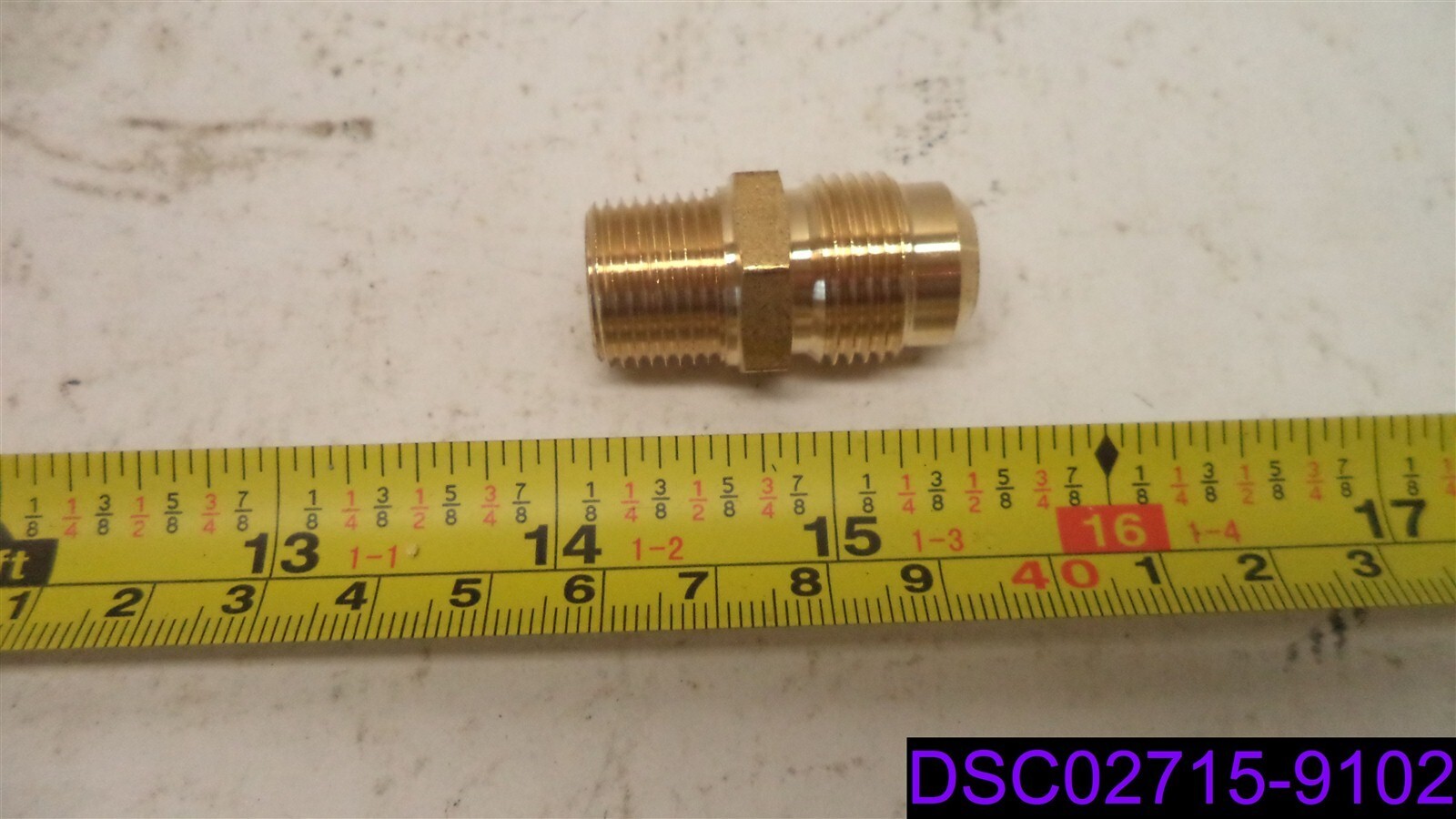 Qty = 18: Jones Stephens 1/2″ x 3/8″ Brass Flare x Male Half Union P/N F40073
