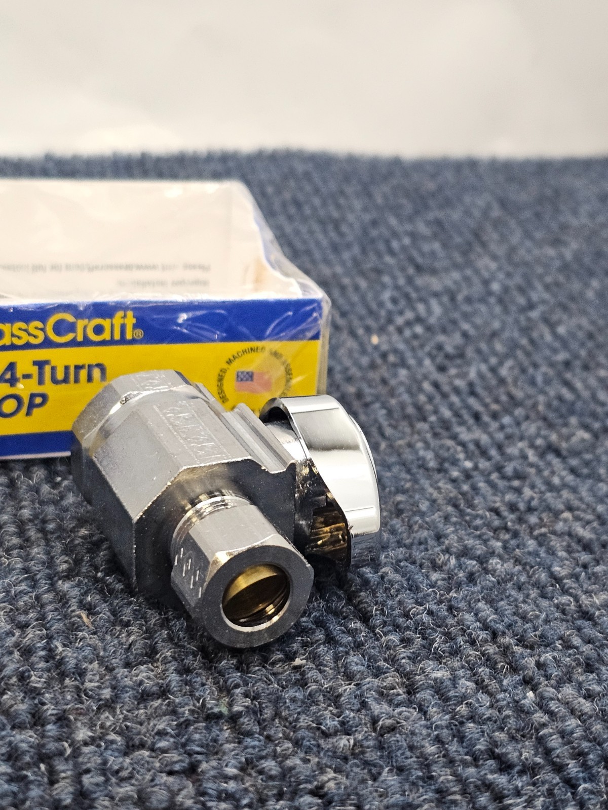 (QTY 8) BrassCraft G2R12X C 1/2″ x 3/8″ Outlet 1/4-turn Stop Straight Valve