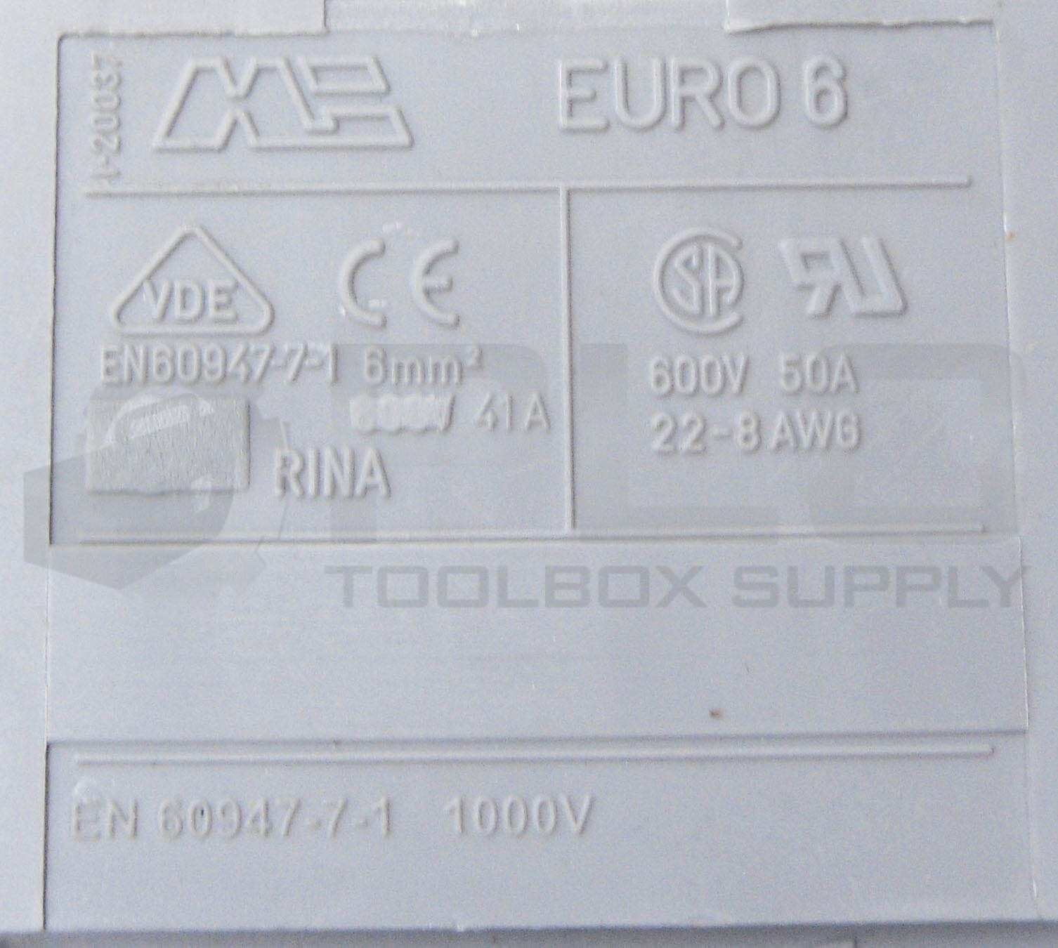LOT OF 30 NEW AUTOMATION DIRECT EURO 6 CONTACT BLOCK 600V 50A EN 60947-7-1