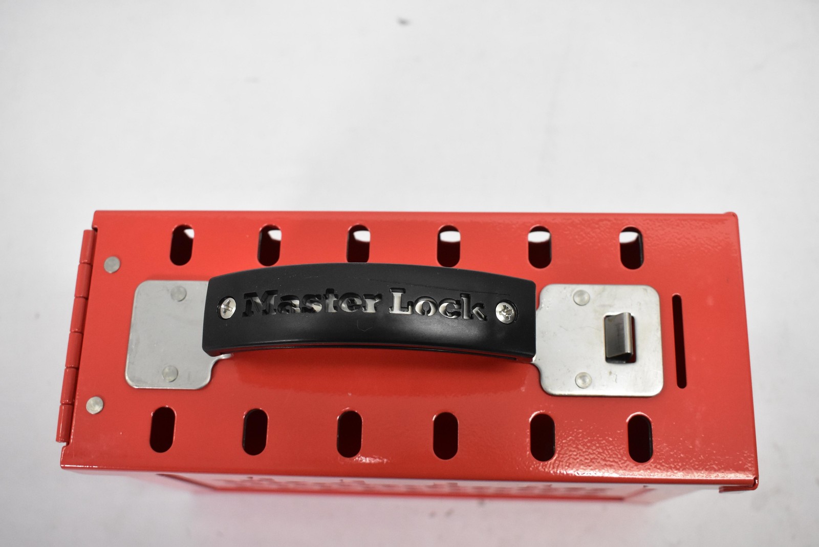 Master Lock 498A Group Lockout Lock Box LOTO Safety Series Steel Red Portable