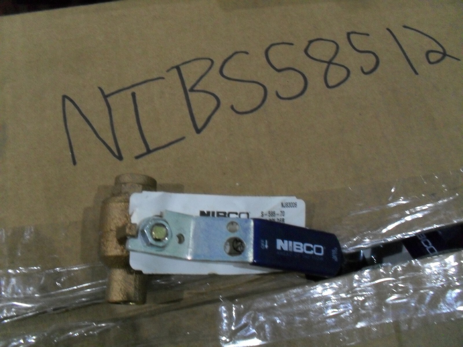 Nibco S-585-70 1/2″ 600# Brass Full Port sweat ball valve