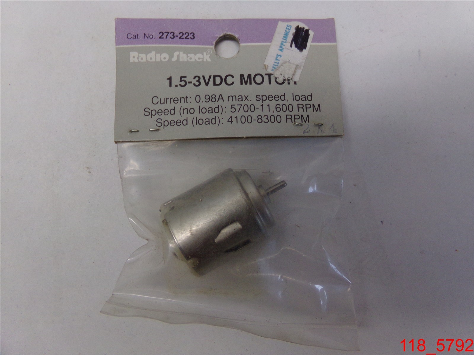 Qty=2: Archer 273-223 1.5-3VDC Motor 0.98A max speed