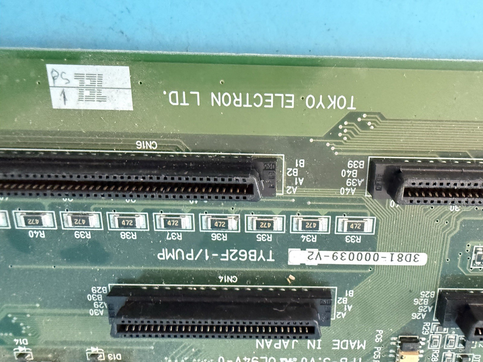 Tokyo Electron TEL Backplane Board TYB614-1/RFPD TPB-S.V0 – OEM Semiconductor Eq