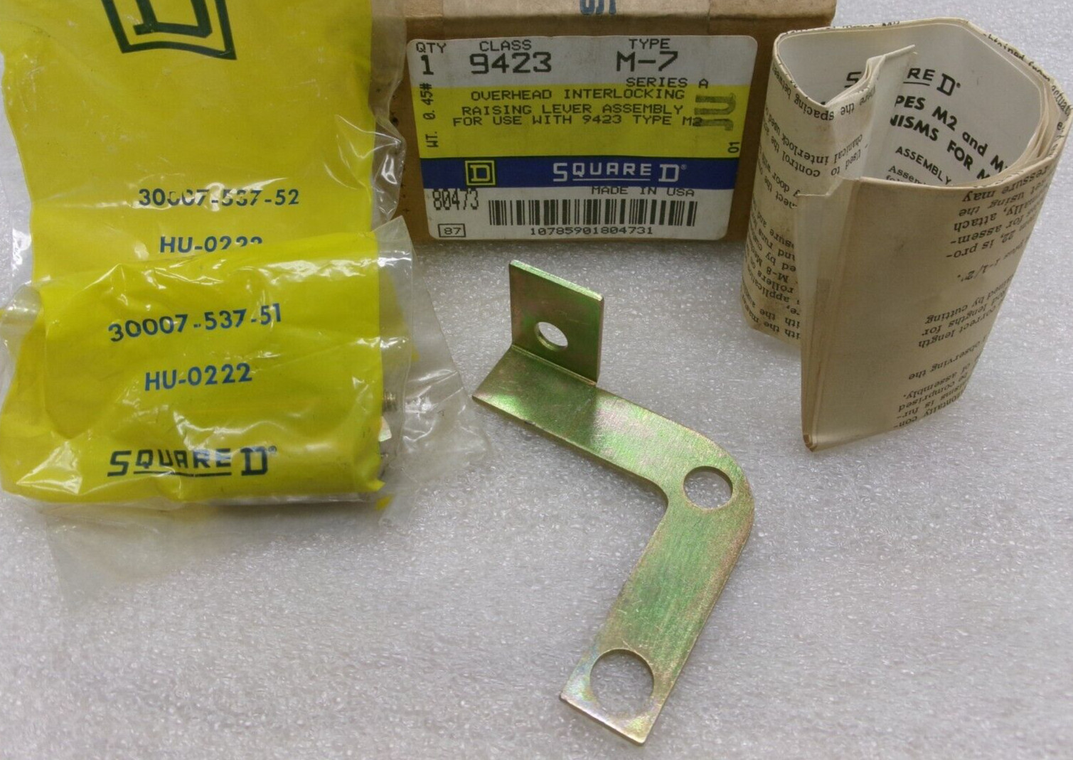 Square D Class 9423 Type M-7 Ser.A Overhead Interlocking Raising Lever Kit #721H