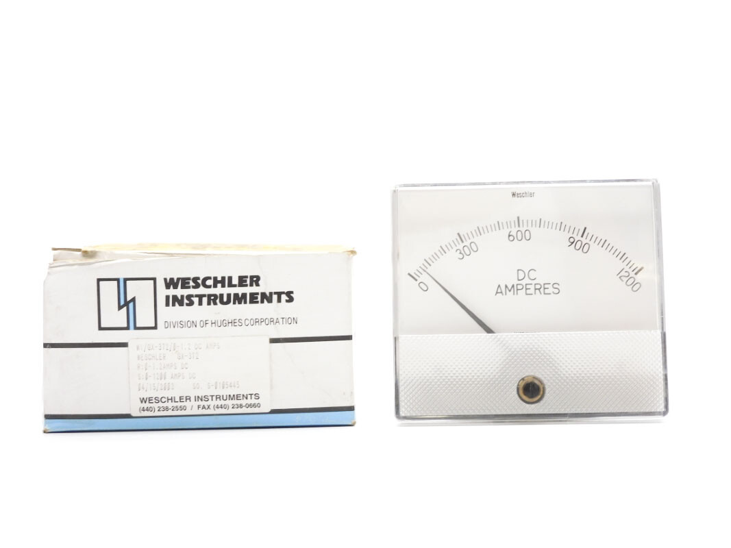 WESCHLER INSTRUMENTS W1/GX-372/0-1.2 0-1200ADC NSMP