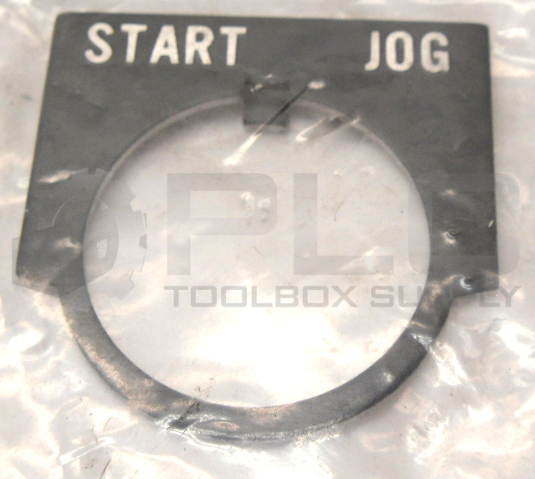 LOT OF 2 NEW ALLEN BRADLEY 800MR-W62 /A START-JOG LEGEND PLATE