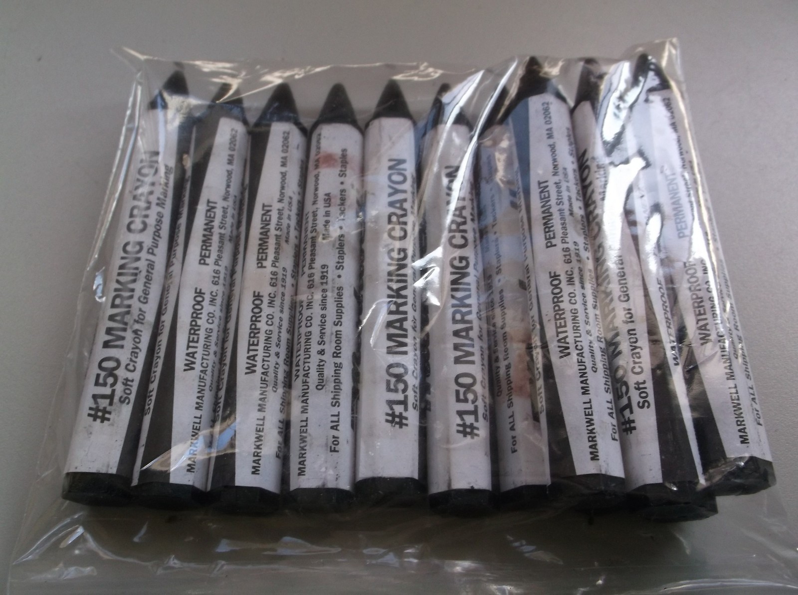 NEW Markwell #150 Marking Crayon, Box of 12 *FREE SHIPPING*