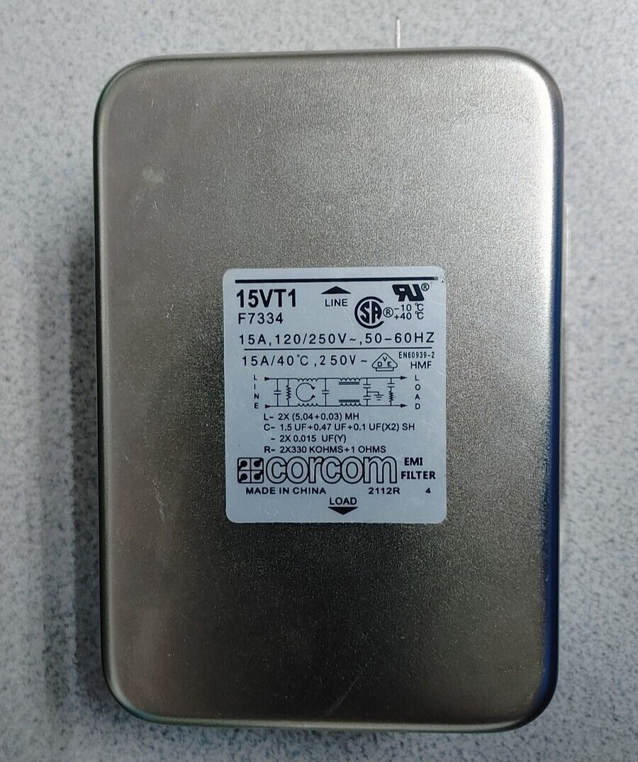CORCOM 15TV1 EMI FILTER F7334 120/250V 15A NEW!! QUANTITY!! WOW!! READ!!